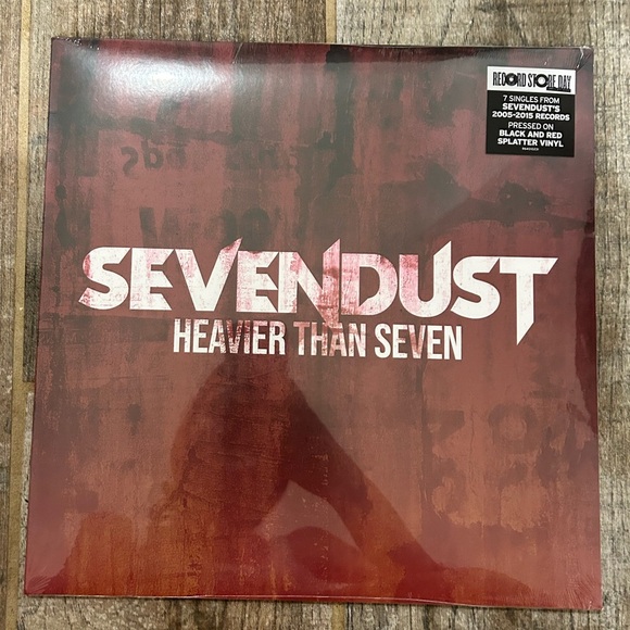 SEVENDUST Heavier Than Seven (RED/BLK SPLATTER Vinyl RSD 2024) NEW LP SEALED - Picture 1 of 2